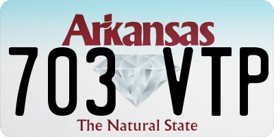 AR license plate 703VTP