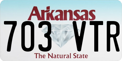 AR license plate 703VTR