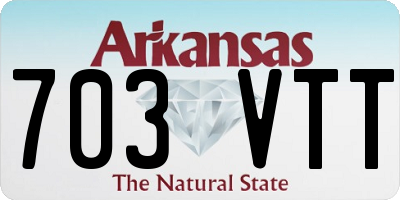AR license plate 703VTT