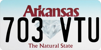 AR license plate 703VTU
