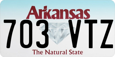 AR license plate 703VTZ