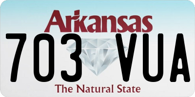 AR license plate 703VUA