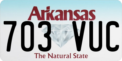 AR license plate 703VUC