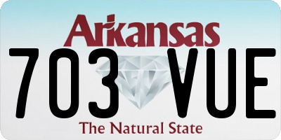 AR license plate 703VUE