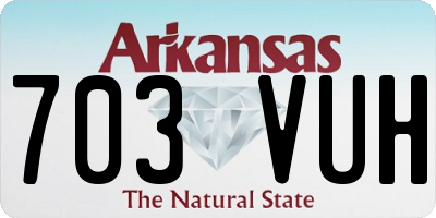 AR license plate 703VUH