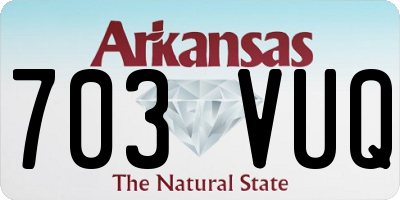 AR license plate 703VUQ