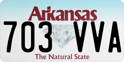 AR license plate 703VVA