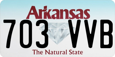 AR license plate 703VVB