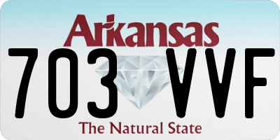 AR license plate 703VVF