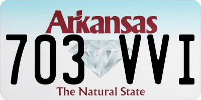 AR license plate 703VVI