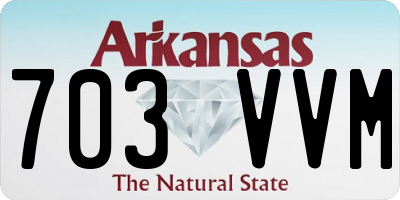 AR license plate 703VVM