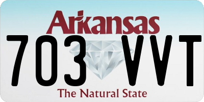 AR license plate 703VVT