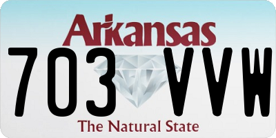 AR license plate 703VVW