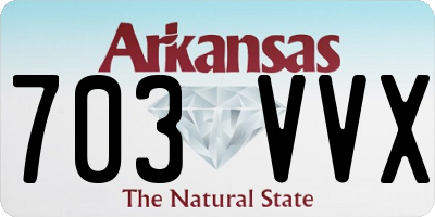 AR license plate 703VVX