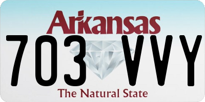 AR license plate 703VVY