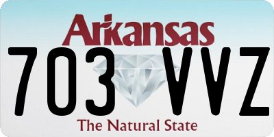 AR license plate 703VVZ
