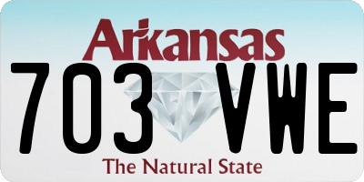 AR license plate 703VWE