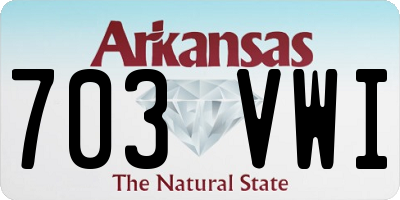 AR license plate 703VWI
