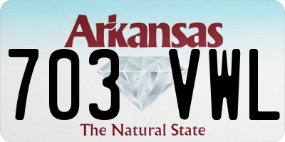 AR license plate 703VWL
