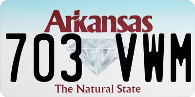 AR license plate 703VWM
