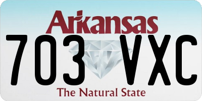AR license plate 703VXC