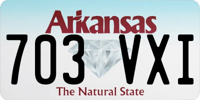 AR license plate 703VXI