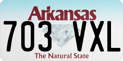 AR license plate 703VXL