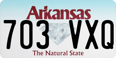 AR license plate 703VXQ