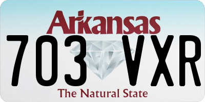 AR license plate 703VXR