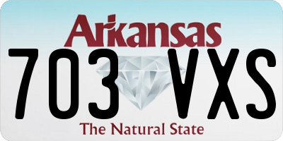 AR license plate 703VXS