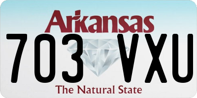 AR license plate 703VXU