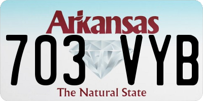 AR license plate 703VYB