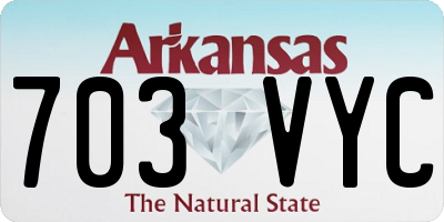 AR license plate 703VYC