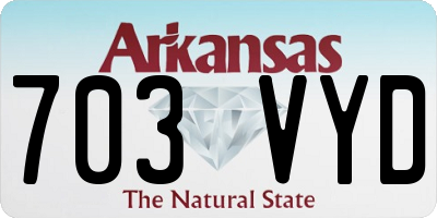 AR license plate 703VYD
