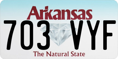 AR license plate 703VYF