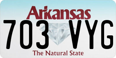 AR license plate 703VYG