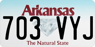 AR license plate 703VYJ