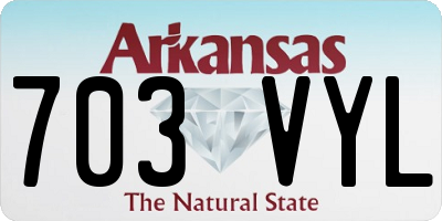 AR license plate 703VYL