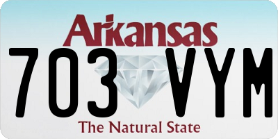 AR license plate 703VYM