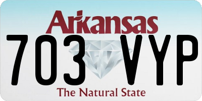 AR license plate 703VYP