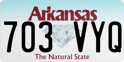 AR license plate 703VYQ