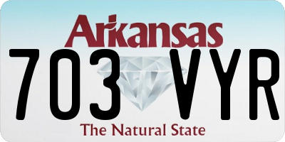AR license plate 703VYR