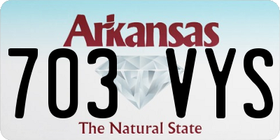 AR license plate 703VYS