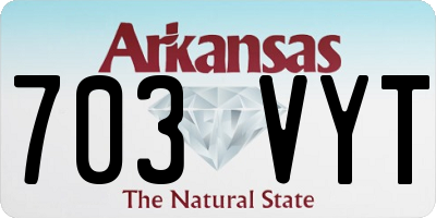 AR license plate 703VYT