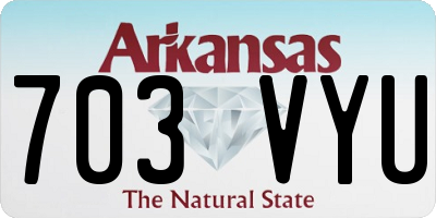 AR license plate 703VYU