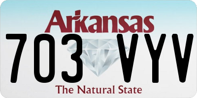 AR license plate 703VYV