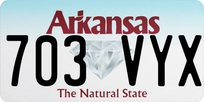AR license plate 703VYX