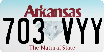 AR license plate 703VYY