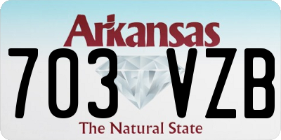 AR license plate 703VZB