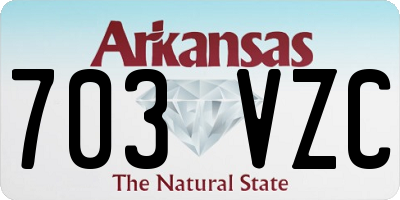 AR license plate 703VZC